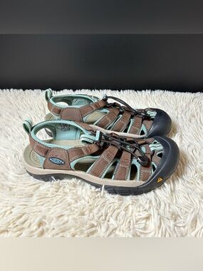 KEEN Newport H2 Women’s Hiking Sandals  Brown Teal Size 8